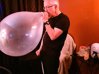 150) Kinky Fun w Big Round Clear Balloon by Daddy