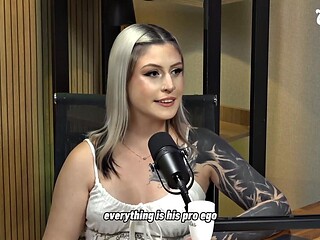 Busty Blonde Shares Lesbian Sex Goals in New Year Podcast