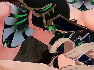 Barbara Hentai Doggystyle and Missionary Creampie Genshin Impact Mmd 3D Emerald Clothes Color Edit Smixix