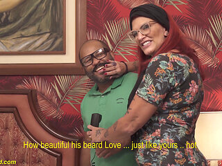 Brazilian grandma cuckold anal fucked