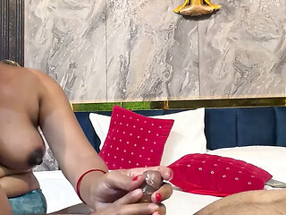 Indian-style Desi cock massage . Lingam massage