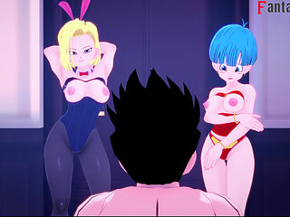 Android 18 convinces Vulma to fuck Gohan - DragonBall Zex Series