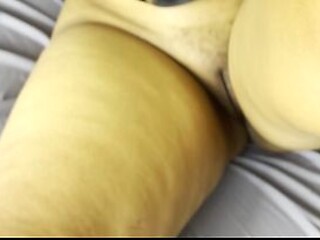 Big-boned ebony beauty exposes her tight black pussy