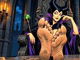 Maleficent's Dirty Feet - Experimental Cartoon Foot Fetish