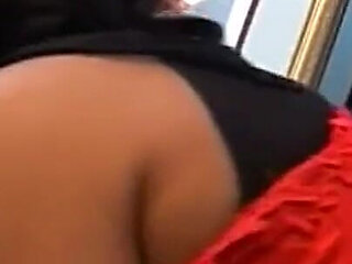 Black BBW with a Big and Round Ass Rides a Big Black Cock