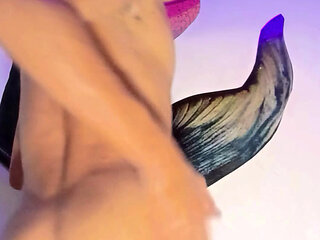 Latin American Bathing In Oil And Dances Sexy While His Cock Gets Hard