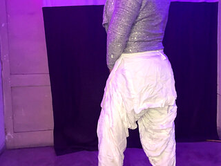 hot suit salwar big boobs bhabhi cross dresser showing big boobs