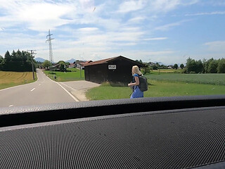 Roadside Creampie Challenge: Free Ride Full Load in My Pussy!