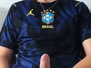 Horny Bro Caught Jerking After Soccer Practice