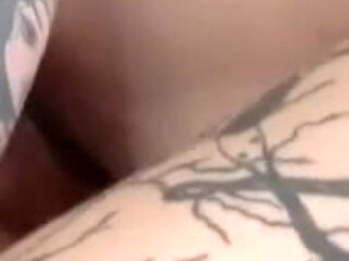 Anal Creampie with Tattooed Beauty