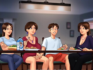 Summertime Saga ep 44 - Milf brigando pela minha Pica por Baixo da Mesa
