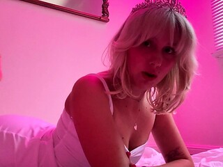 Horny Blonde In Solo Masturbation
