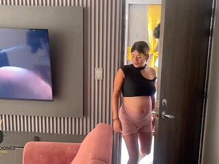 Anal Creampie for Pregnant Neighbor