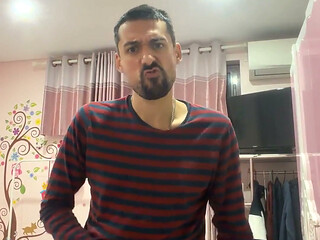 Hot Stepdaddy Jerking off Nuts Like Crazy