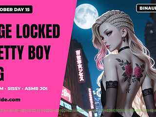 Locktober Day 15 Cage Locked Pretty Boy Beg Chastity Femdom Sissy ASMR JOI BINAURAL