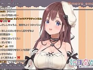 Bondage-loving VTuber streams commemorative restraint sex