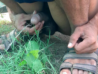 Pee Black Cock Outdoor Indian Man Fuck