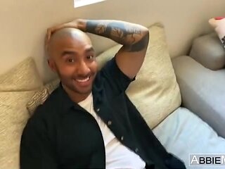 Abbie Maley: Brings Her Friends Over To Share One Lucky Cock