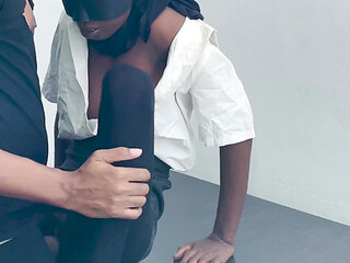 This Tiny Ebony Like Taking This Big Dick