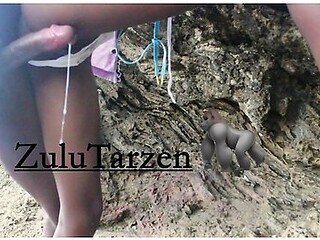Pussy Drains Sperm From Dick At The Beach