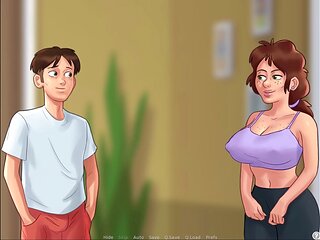 Comic visual novel featuring big boobs and RPG elements