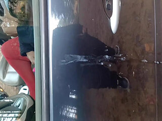 I park in a parking lot and men take out their juices on my car