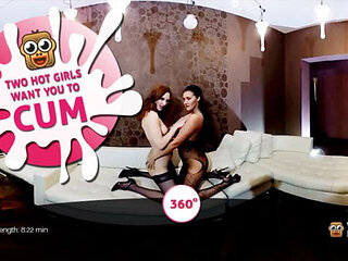 Two Hot Girls Want You to Cum