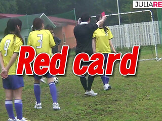 Hot girl sucks massive cocks then gets a hard fuck on the field