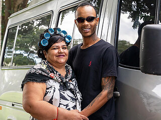 Fat Granny All Holes Destroyed on the Bus Ride