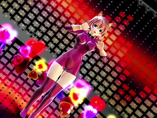 MM3077Short Hair Girl PiNK CAT