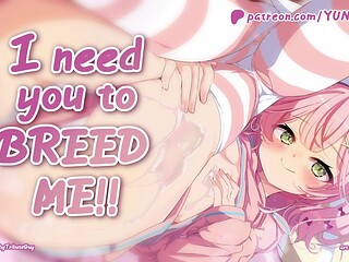 Desperate girlfriend gets bred in ASMR roleplay