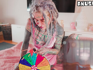 Tattooed Camgirl's Live Show Interrupted by Rough Surprise Fuck