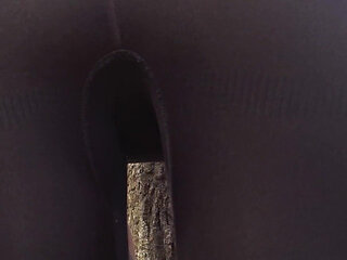 Fit MILF in Tight Black Leggings Teases Sexy Ass