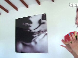 Sloppy Deepthroat on Her Knees... She Gags and Shoves It Right Back In