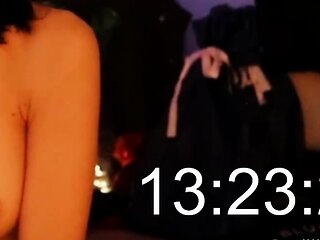 Big boob brunette masturbates on webcam