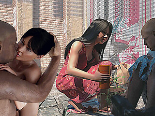 A Dirty Big Black Cock Man Dominated a Beautiful Petite Asian Wife