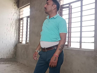 Indian desi police officer get suckiing and shower with neighbour and army officer