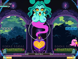Flip Witch [ Pixel HENTAI Game ] Ep.13 monster cock titjob and facial cumshot !