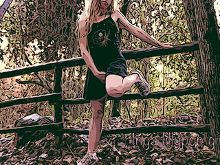 Cartoon Teen Masturbating in the Forest