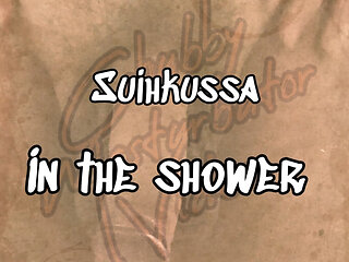 In the shower