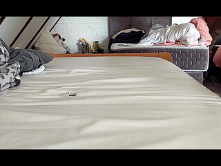 I fuck the hole in the mattress and fill it with sperm