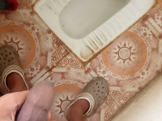 Today I went to the bathroom and punched it.