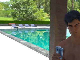 My Italian Hot Wife: Husband Plays Poker with His Friends While His Hot Wife Parades Around Them in Bikini - Episode 15