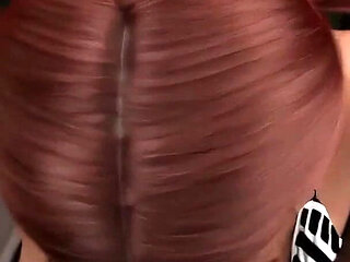 In Security: Silly Girl with Big Tits and Ass Is Sucking off Mr. Big Dick Boss Man in His Office - Episode 7