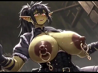 Beautiful Orc Bouncing Boobs, Ai Animation
