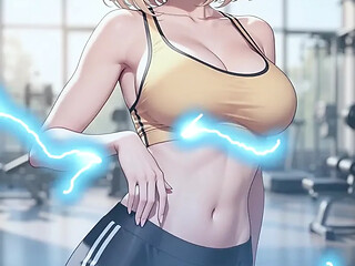 Busty coach and her favorite student in a dirty 3D anime
