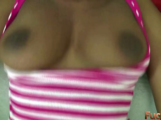 Big Boobs Black Beauty Mia Peach Sucks and Fucks White Cock