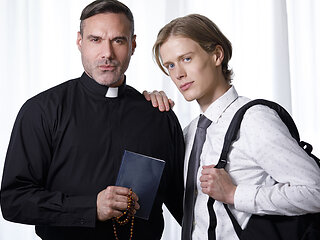 Adrian: On the Rectory Stairs - YesFather