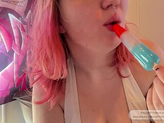Sloppy Handjob & Deepthroating Blowjob to Popsicle