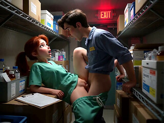 The blowjob-giving nurse, famous among doctors and nurses, relieves them during their shifts (AI-generated)